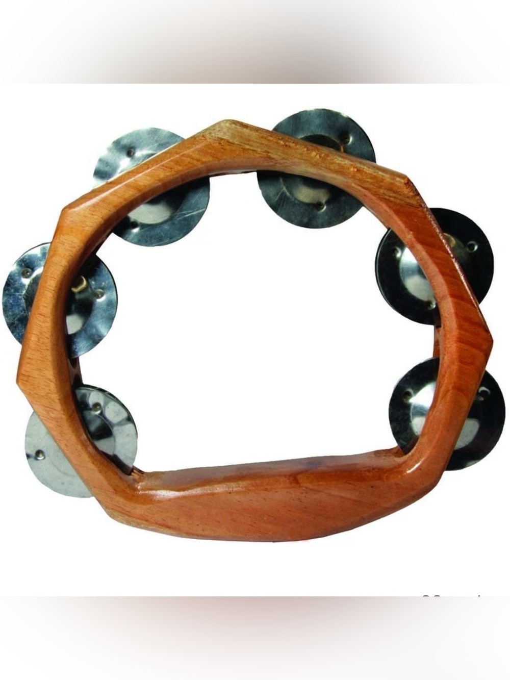 Funky Tune Balinese Teak Wood Tambourine – Trisna Dewi – NWT/Never Used
